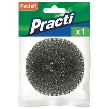 Губка для мытья посуды Paclan Spiro металлическая