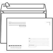 Конверт почтовый Ряжская Печатная Фабрика C5 белый, 162х229мм, 80г/м2, 1000шт, стрип, Кому-куда
