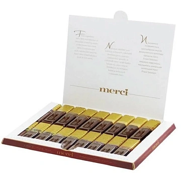 Конфеты Merci темный ассорти, 250г