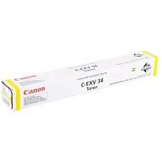 Тонер CANON (C-EXV34Y) iR C9060/C9065/C9070, желтый, оригинальный, ресурс 16000 страниц, 3785B002