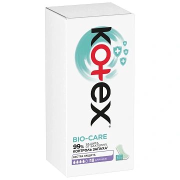 Прокладки ежедневные Kotex Bio-Care длинные, 18шт