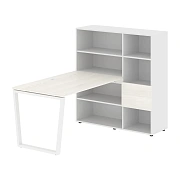 Рабочая станция EVRST 1213 Ясень Траун/Белый 1790х1250х1355 EDIS