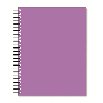 Бизнес-тетрадь А5,96л,кл,спир,пласт,тон.бл. Attache Bright colours Сиренев