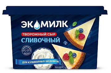Сыр Экомилк творожный сливочный 60%, 350г