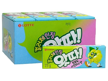 Жевательная резинка Lotte Whatta Green Grape, 23г