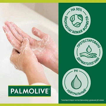 Мыло жидкое 300 мл, PALMOLIVE НАТУРЭЛЬ 'Олива и увлажняющее молочко', дозатор, 1763, 8693495017633