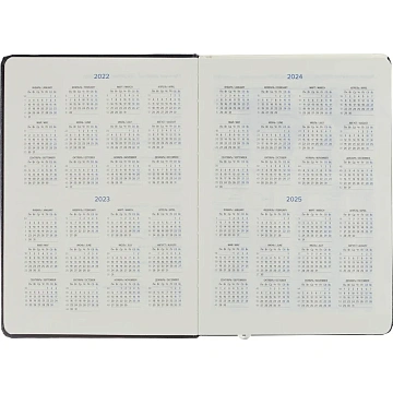 Ежедневник недатированный черный, А5 136 л., Dairy, ATTACHE