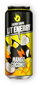 Напиток энергетический Lit Energy Манго-кокос, 450мл