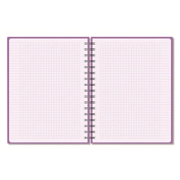 Бизнес-тетрадь А5,96л,кл,спир,пласт,тон.бл. Attache Bright colours Сиренев