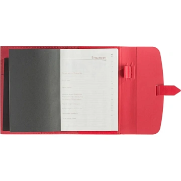 Ежедневник недатированныйА5 Senate красный 272 стр. 3-213/01