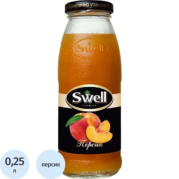 Нектар SWELL персик для детского питания 0,25л х 8 шт