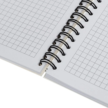 Бизнес-тетрадь 100л,кл,А5,LightBook,спираль,обл.синий,блок белый 70г/м