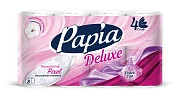 Бумага туалетная PapiaDelux DolceVit   4слбел 100%ц втул 17,5м 140л 8рул/уп