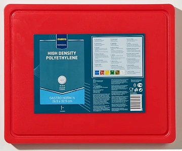 Доска разделочная Metro Professional красная, 32x26x2см