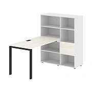 Рабочая станция EURST 1113 Ясень Траун/Черный 1790х1120х1355 EDIS