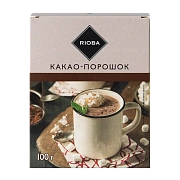 RIOBA какао-порошок натуральный, 100г