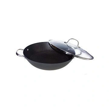 Казан с крышкой Proffi kitchen чугунный, 30см