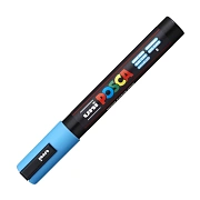 Маркер акриловый Uni Posca PC-5M голубой, 1.8 - 2.5 мм, круглый