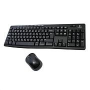 Набор беспроводной LOGITECH Wireless Combo MK270, клавиатура, мышь 2 кнопки + 1 колесо-кнопка, черны