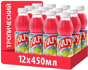 Сокосодержащий напиток Добрый Pulpy тропический с мякотью, 450мл