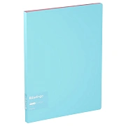 Папка с 30 вкладышами Berlingo 'Haze' А4, 17мм, 600мкм, с внутр. карманом, голубая, софт-тач