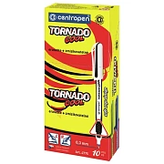 Ручка-роллер Centropen 'Tornado Cool 4775' синяя, 0,3мм, грип, одноразовая, корпус ассорти