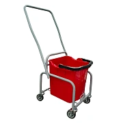 Тележка уборочная Eco-Force 1x25л, без отжима, ведро красное, 21EF/3