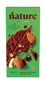 Шоколад N Nature темный с миндалем веган, 70г