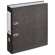 Папка-регистратор без мет.уг. 75мм,мрам ч/б,10шт,бум/бум,крам.к