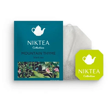 Чай NIKTEA 'Горный Чабрец' черный, 25 пакетиков в конвертах по 2 г, TALTHA-DP0055