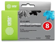 Картридж струйный Cactus CS-CLI8PC светло-голубой (12мл) для Canon Pixma iP6600/iP6600d/iP6700/iP670