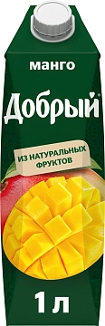 Сокосодержащий напиток Добрый Манго, 1л