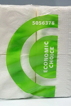 Бумага туалетная Focus EconomicChoice 2слбел 100%цел 16,2м 8рул/уп 5056378