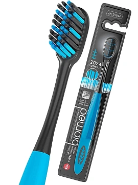 Зубная щетка Biomed Black средняя жесткость