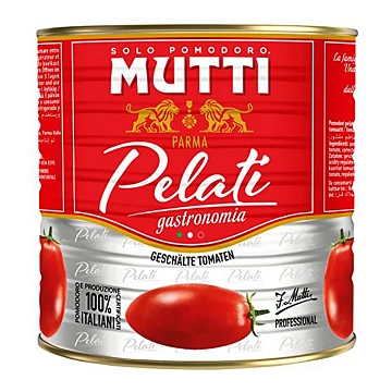 Томаты Mutti очищенные целые, 2.5кг
