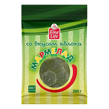 Fine Life Мармелад яблоко, 300г