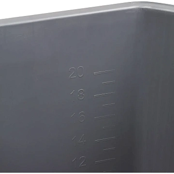 Ведро с красной рукояткой 25л_B-25R