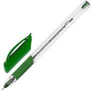 Ручка шариковая масляная BRAUBERG 'Extra Glide GT', ЗЕЛЕНАЯ, трехгранная, узел 0,7 мм, линия письма 0,35 мм, 142921
