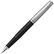 Ручка перьевая PARKER 'Jotter Bond Street Black CT', черный, детали нержавеющая сталь, синяя, 203094