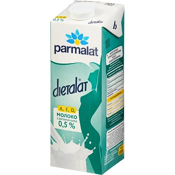 Молоко Parmalat Диеталат витаминизированное 0,5% 1л.