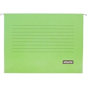 Папка подвесная Attache, А4, картон, зеленый, до 200л., 5шт/уп