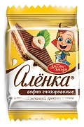Вафли Аленка с молочной начинкой орехами и какао, 20г