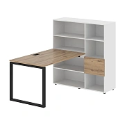 Рабочая станция EQRST 1213 Дуб Денвер светлый/Черный 1790х1250х1355 EDIS