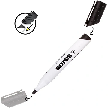 Набор текстовыделителей Kores 0,5-3,5 мм скош.након.наб.4цв.'36240