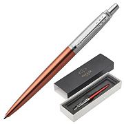 Ручка шариковая PARKER 'Jotter Core Chelsea Orange CT', корпус оранжевый, детали хром, синяя, 195318