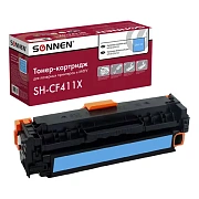 Картридж лазерный SONNEN (SH-CF411X) для HP LJ Pro M477/M452 ВЫСШЕЕ КАЧЕСТВО голубой, 5000 страниц