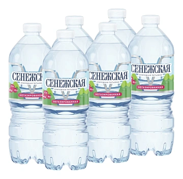 Вода Сенежская питьевая негазированная, 1л x 6 шт