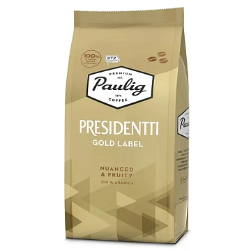 Кофе Paulig Presidentti Gold в зернах, 250г