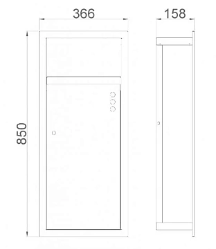 Контейнер для мусора Nofer встраиваемый 14103.S