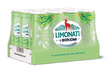Лимонад Limonati by Borjomi Тархун газированный, 330мл